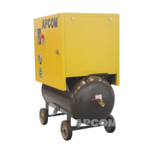 APCOM New conformation single phase rotary screw air compressor 4 kw 5 hp 0.5m3/min 18 cfcm 8bar